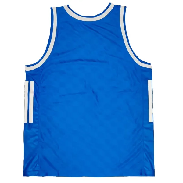 Camiseta Real Madrid Baloncesto junior azul retro Adidas espalda