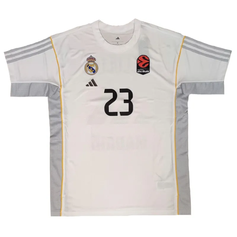 Camiseta calentamiento Sergio Llull Real Madrid Baloncesto Adidas 2025 / 26