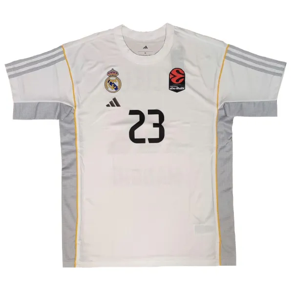 Camiseta calentamiento Sergio Llull Real Madrid Baloncesto Adidas 2025 / 26