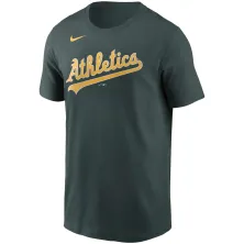 Camiseta manga corta algodón de los Oakland Athletics en verde