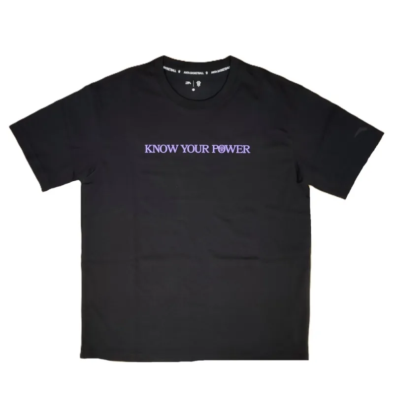 camiseta anta kai know your power 2 negra