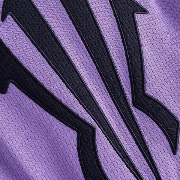 Pantalón corto Anta Knit Game morado detalle