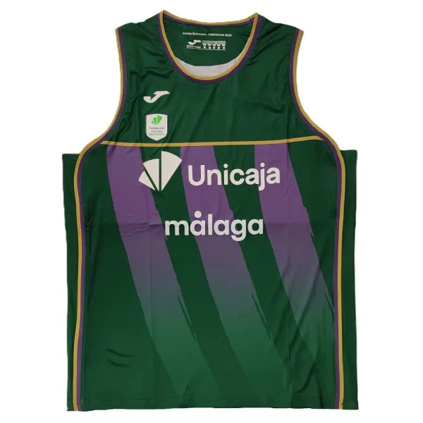 Camiseta Unicaja Malaga ACB en color verde - foto frontal