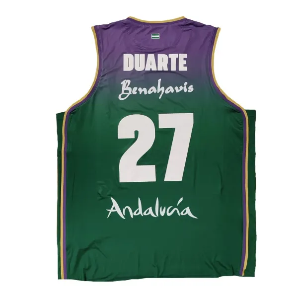 Camiseta Chris Duarte Unicaja Malaga verde Liga Endesa 2025-26 Joma