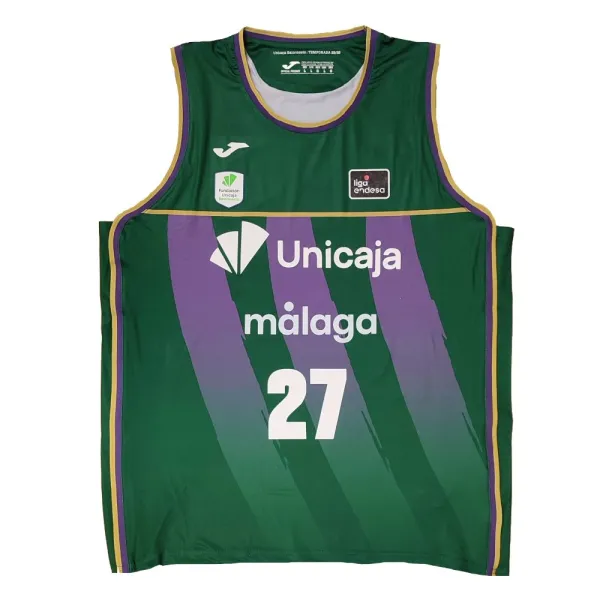 Camiseta Chris Duarte Unicaja Malaga verde Liga Endesa 2025-26 Joma