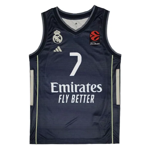 Camiseta Campazzo Real Madrid Equipación Adidas azul oscuro frontal