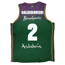 Camiseta Olek Balcerowski Unicaja Málaga verde Liga Endesa 2025-26 Joma