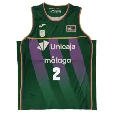 Camiseta Olek Balcerowski Unicaja Málaga verde Liga Endesa 2025-26 Joma