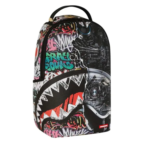 Sprayground Split Cybershark - mochila de moda lateral