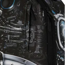 Sprayground Split Cybershark - mochila de moda detalle