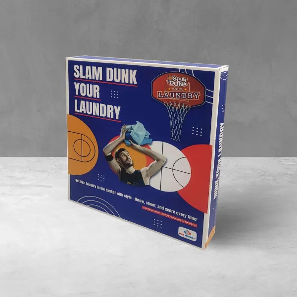 Canasta de baloncesto de la ropa sucia caja