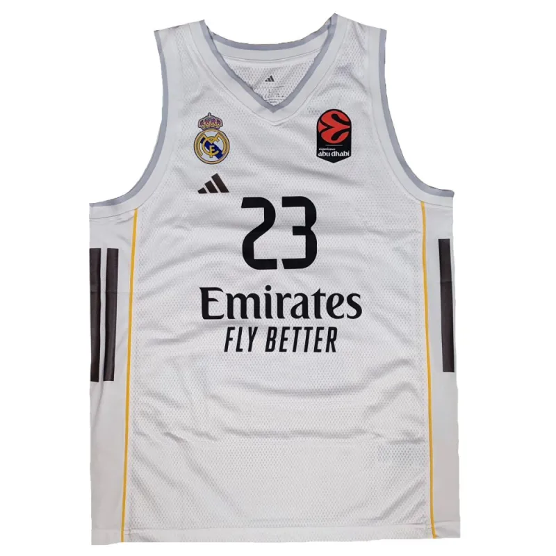 Camiseta Sergio Llull Real Madrid replica temporada 2025-26 blanca
