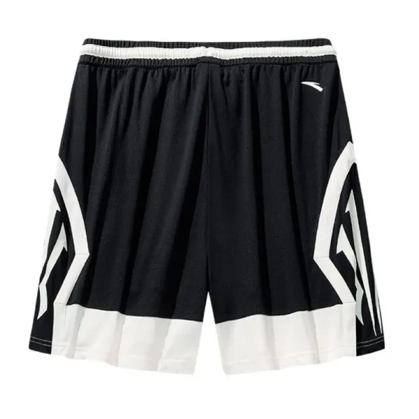 Short baloncesto Anta Kai Knit Game en negro - trasera Short baloncesto Anta Kai Knit Game en negro - trasera