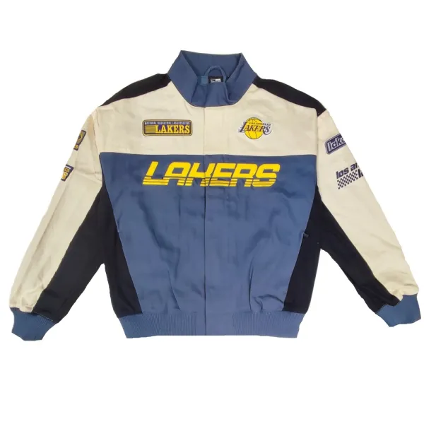 Chaqueta Lakers NBA Motorsport bordada frontal Chaqueta Lakers NBA Motorsport bordada frontal