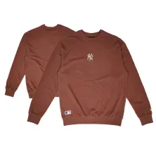 Sudadera New York Yankees MLB League Essential Marrón de New Era, doble vista Sudadera New York Yankees MLB League Essential Marrón de New Era, doble vista