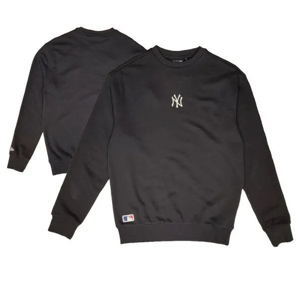 Sudadera New York Yankees MLB League Essential Negra de New Era, vista doble