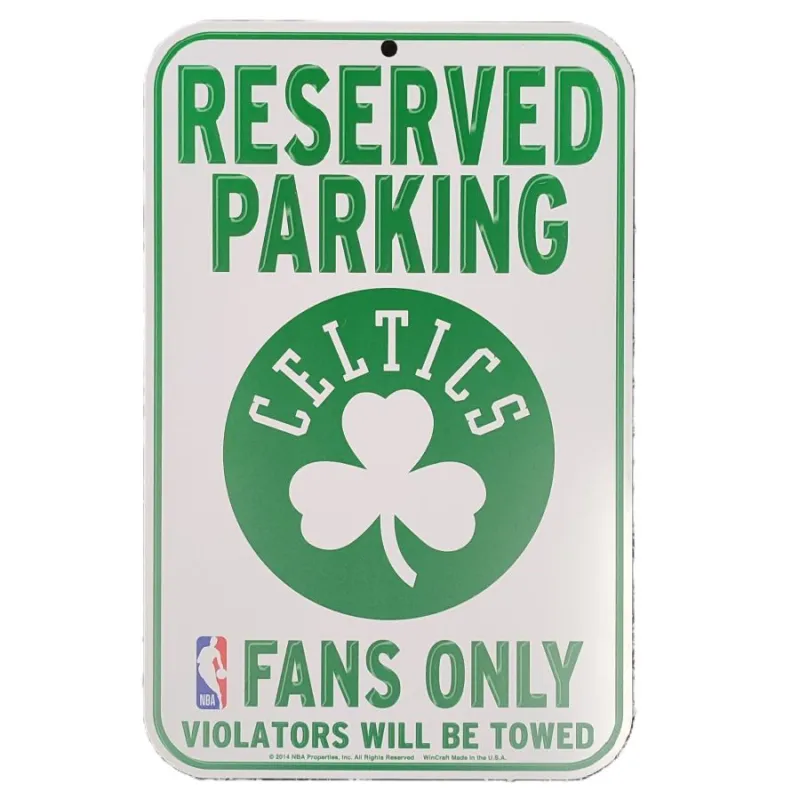 placa aparcamiento Celtics
