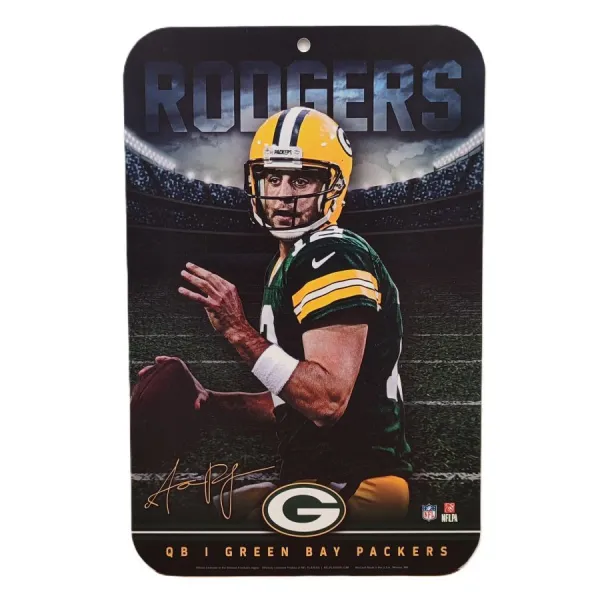 Placa aparcamiento NFL Aaron Rodgers Placa aparcamiento NFL Aaron Rodgers
