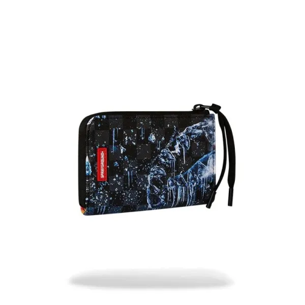 Cartera monedero Fire and Ice de Sprayground vista lateral Cartera monedero Fire and Ice de Sprayground vista lateral