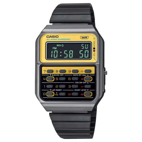 Reloj Clasico metalico unisex Casio CA-500WE amarillo Reloj Clasico metalico unisex Casio CA-500WE amarillo
