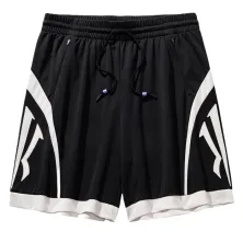 Short baloncesto Anta Kai Knit Game en negro, principal