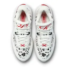 Zapatillas de baloncesto Anta KT10 Valentine en blanco, interior