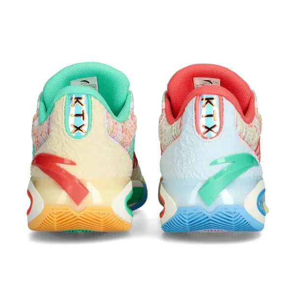 Zapatillas de baloncesto Anta KT10 Christmas multicolor, talón