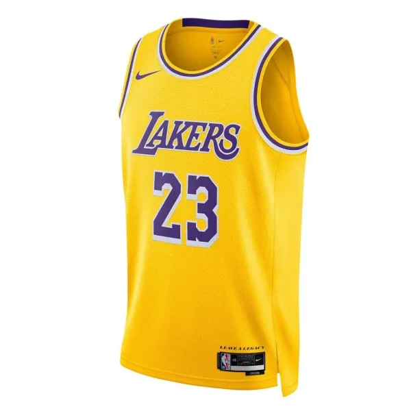 Camiseta baloncesto Lakers, Lebron James Icon Edition Swingman amarilla