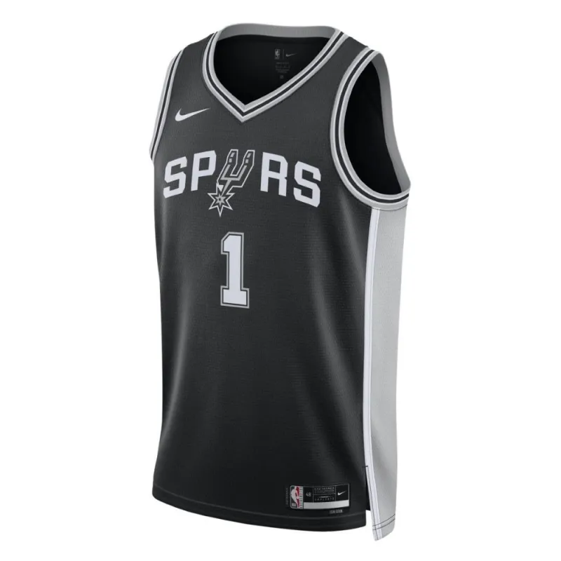 Camiseta Victor Wembanyama Icon Edition Spurs Nike Swingman Jersey
