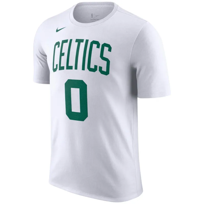 Camiseta NBA Name and Number Tatum Boston Celtics Blanca