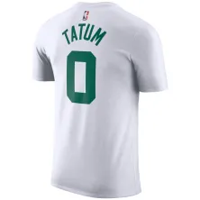 Camiseta NBA Name and Number Tatum Boston Celtics Blanca, vista trasera Camiseta NBA Name and Number Tatum Boston Celtics Blanca, vista trasera
