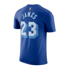 Camiseta James Lebron N&N City Edition Lakers Azul