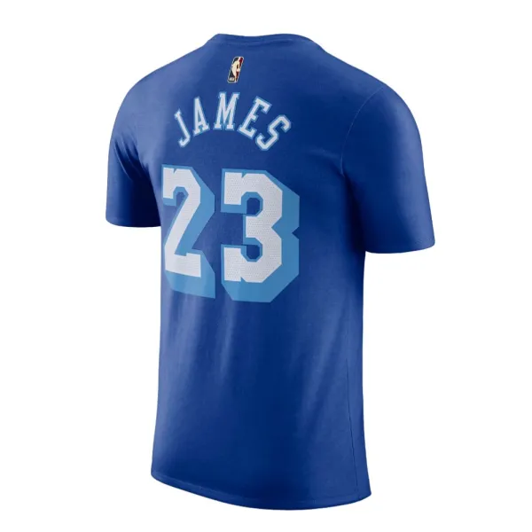 Camiseta James Lebron N&N City Edition Lakers Azul