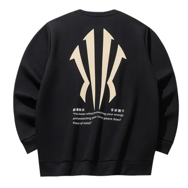 Sudadera Anta KAI Peace of Mind Crew negra