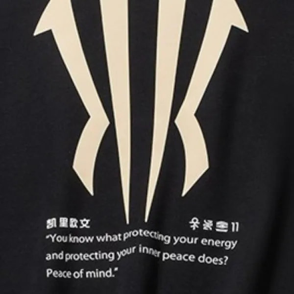 Sudadera Anta KAI Peace of Mind Crew negra