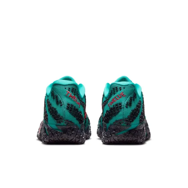 Zapatillas Nike Ja 3 Scratch en negro y verde foto talon