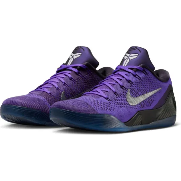 Zapatillas de baloncesto moradas Nike Zoom Kobe 9 Elite Protro Moonwalker lateral