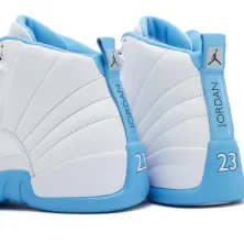Zapatillas baloncesto Air Jordan 12 Retro Melo en blanco, detalle Zapatillas baloncesto Air Jordan 12 Retro Melo en blanco, detalle