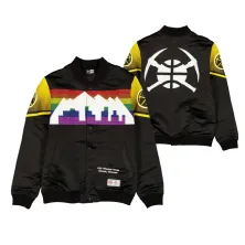 Chaqueta Bomber Unisex New Era Denver Nuggets NBA 2025 City Edition , doble