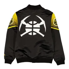 Chaqueta Bomber Unisex New Era Denver Nuggets NBA 2025 City Edition, espalda