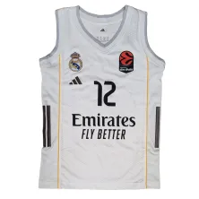 Camiseta Theo Maledon Real Madrid Baloncesto Primera Equipación Adidas 2025-26 blanca
