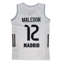 Camiseta Theo Maledon Real Madrid Baloncesto Primera Equipación Adidas 2025-26 blanca
