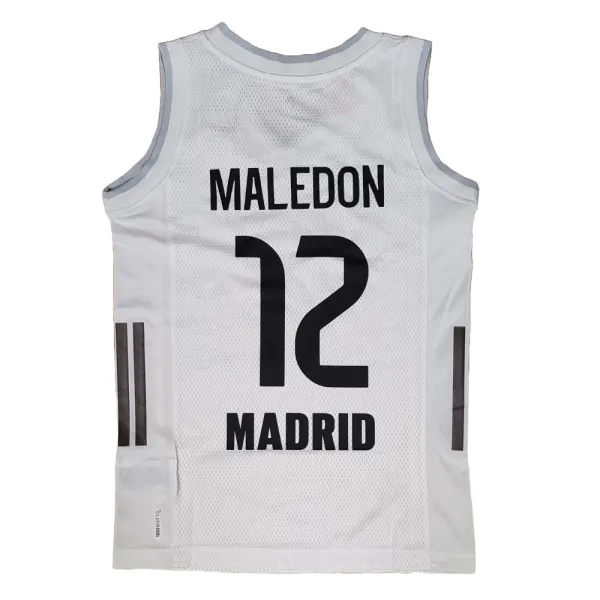 Camiseta Theo Maledon Real Madrid Baloncesto Primera Equipación Adidas 2025-26 blanca