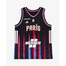 Camiseta Paris Basketball Adidas oficial de baloncesto, foto frontal