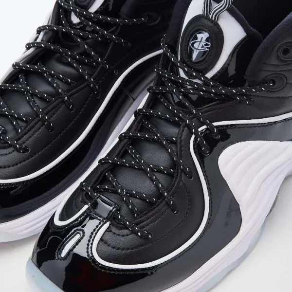 Zapatillas baloncesto retro Nike Air Max Penny 2 en negro, detalle