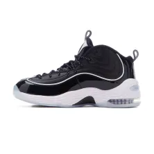Zapatillas baloncesto retro Nike Air Max Penny 2 en negro, lateral
