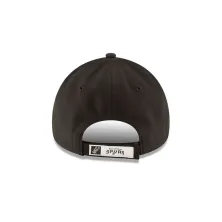Gorra curva Spurs 9FORTY New Era negra trasera