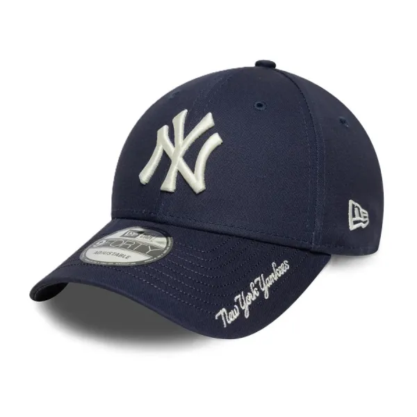 Gorra curva unisex New York Yankees Visor Script de New Era