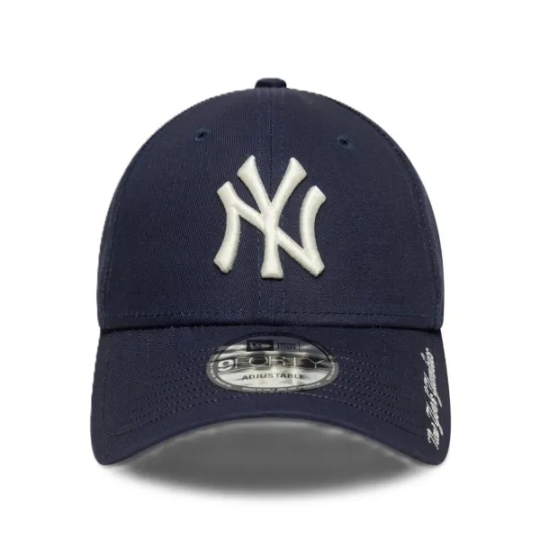 Gorra curva unisex New York Yankees Visor Script de New Era, frontal