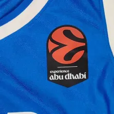 Camiseta baloncesto Sergio Llull azul retro parche Euroliga Real Madrid Junior